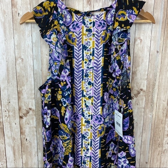 Free People Linen Blend Sleeveless Tie Back Tunic Size Medium - Picture 4 of 12